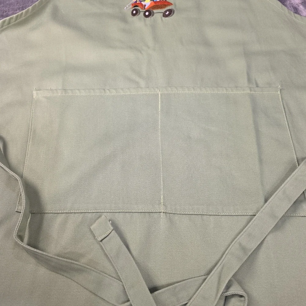 Apron Full Green Handmade Embroidery Golf Buddy‎ Golfers Chef Kitchen Accessory